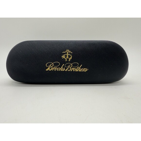 BROOKS BROTHERS Hard Eyeglasses, Sunglasses Case & New Clean Cloth - Picture 2 of 7